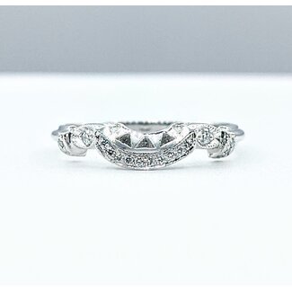 Ring Band Tacori .18ctw Round Diamonds Platinum Sz5.5 221110033