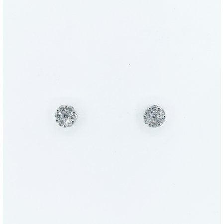 Earrings .24ctw Diamonds 14kw 4.6mm 121100181