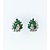 Earrings .40ctw Round Diamonds .90ctw Emeralds 14ky 16.5x12.5mm 221120042