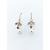 Earrings .10ctw Round Diamonds 9.7mm Pearls 14ky 40x12mm 221120043