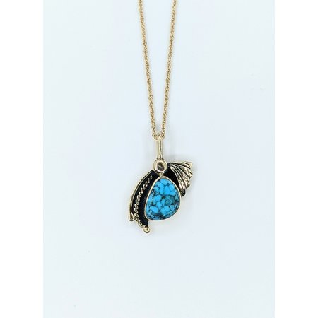 Necklace Turquiose 14ky 16" 221120112