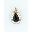 Pendant 17.5x10.5mm Onyx MOP 14ky 34.5x21.5mm 221120149