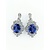 Earrings 2.15ctw Round Diamonds 29.68g Tanzanite 18kw 46x25mm 222020021