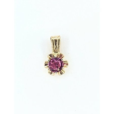 Pendant 3.5mm Round Ruby 14ky 9x5.5mm 222020033