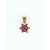 Pendant 3.5mm Round Ruby 14ky 9x5.5mm 222020033