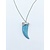 Necklace Italian Horn .20ctw Diamonds .18ct Mother of Pearl 10ct Turquoise 14kw 16-18" 122030012