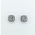 Earrings Cluster Stud .90ctw Diamonds 14kw 9x9mm 122030047