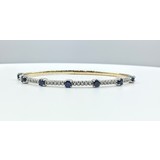  Bracelet Flex .30ctw Diamonds 1.44ctw Sapphires 14ktt 7" 122030061