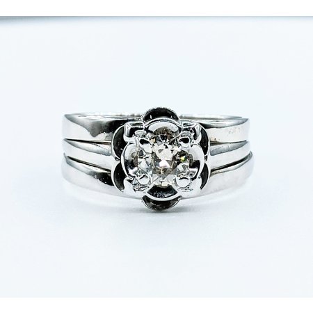 Ring .33ct Old European Diamond 14kw Sz6 222030006