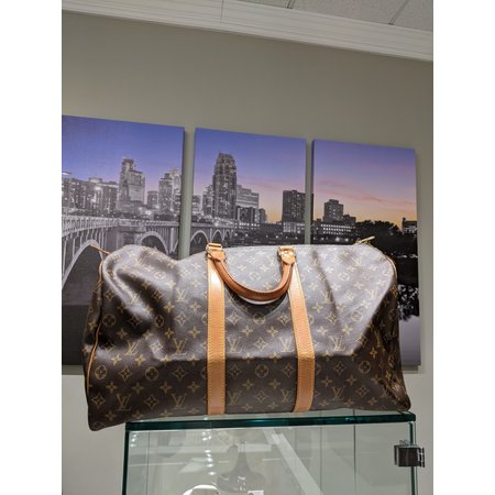 Handbag Louis Vuitton Keepall 50 Boston Bag Monogram 122030153