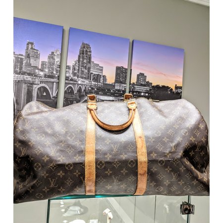 Handbag Louis Vuitton Keepall 55 Boston Bag Monogram 122030155