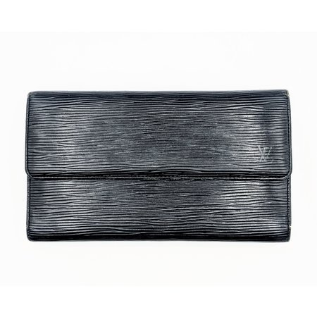Handbag Louis Vuitton Long Wallet Epi Leather Black Snap 122050038