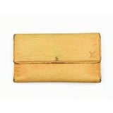  Handbag Louis Vuitton Long Wallet Epi Leather Yellow Snap 122050039