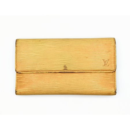 Handbag Louis Vuitton Long Wallet Epi Leather Yellow Snap 122050039