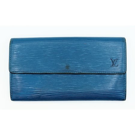 Handbag Louis Vuitton Blue Epi Leather Long Wallet 122050053