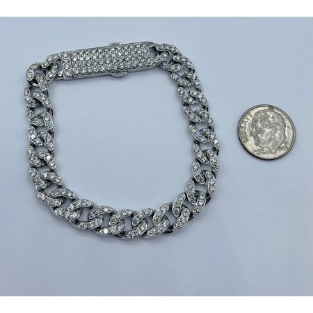 Bracelet Cuban 5.2ctw Diamonds 14kw 7" 122050116