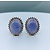 Earrings Clip .50ctw Round Diamonds 16x12mm Lavender Jade 14ky 20x16.5mm 222060013