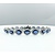 Bracelet 3.72ctw Round Diamonds 14.10ctw Sapphires 14kw 7" 222060035