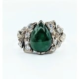  Ring .25ctw VS2 10x8mm 10x8mm Jade 14kw Sz6.5 222060102