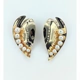  Earrings 3.5-6mm Pearls 14ky 42x23mm 222060091