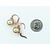 Earrings .24ctw Diamonds 10mm South Sea Golden Pearl 14kr 16.5x10mm 122060017