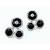 Earrings Black Enamel .92ctw Diamonds 14kw 10.5x8.5mm 122060137