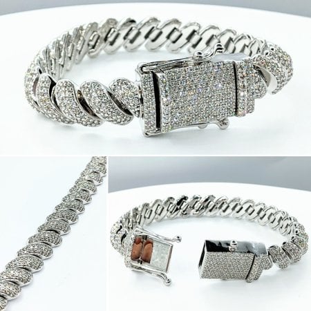 Bracelet 10.57ctw Diamonds 14kw 8" 122060083
