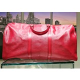  Handbag Louis Vuitton Boston Bag Keepall 55 Red Epi 122070045