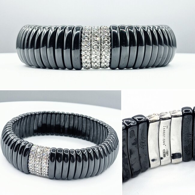 Bracelet Ceramic 1.0ctw Round Diamonds 18kw Small 222070014