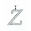 Pendant "Z" Diamonds .51ctw 14kw 1.1"x.75"  122060240