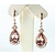 Earrings .42ctw Round Diamonds 11.62ctw Morganite 14kr 50x15mm 222070055
