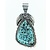 Pendant Native American Turquoise Silver 122080018