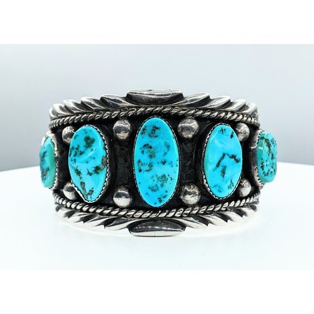 Bracelet Native American Turquoise Silver 122080017