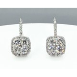  Earrings 1.50ctw Round Diamonds 14kw 20x10mm 222080014
