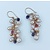 Earrings Dangle Pearl & Amethyst 14ky 222080063