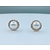 Earrings .16ctw Round Diamonds 7mm Akoya Pearls 14ky 10.5mm 222090012