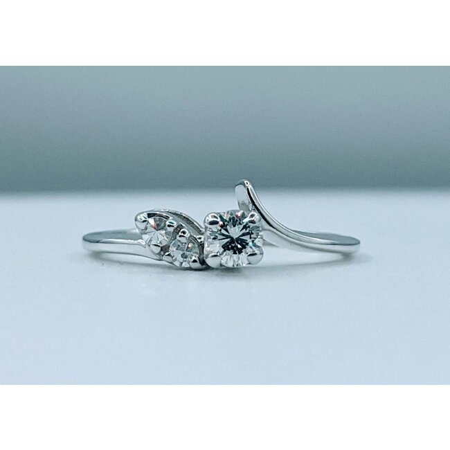 Ring Engagement .20ctw Round Diamond 14kw Sz4 222080082