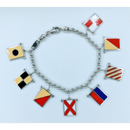 Bracelet "I Love You" Nautical Flags SS 7.75" 222090053