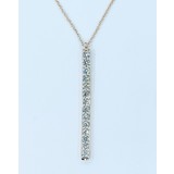  Pendant Bar .35ctw Diamonds 14ky 16-18" 122090054