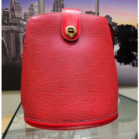 Handbag Louis Vuitton Cluny Shoulder Bag M52257 Red Epi 122100040