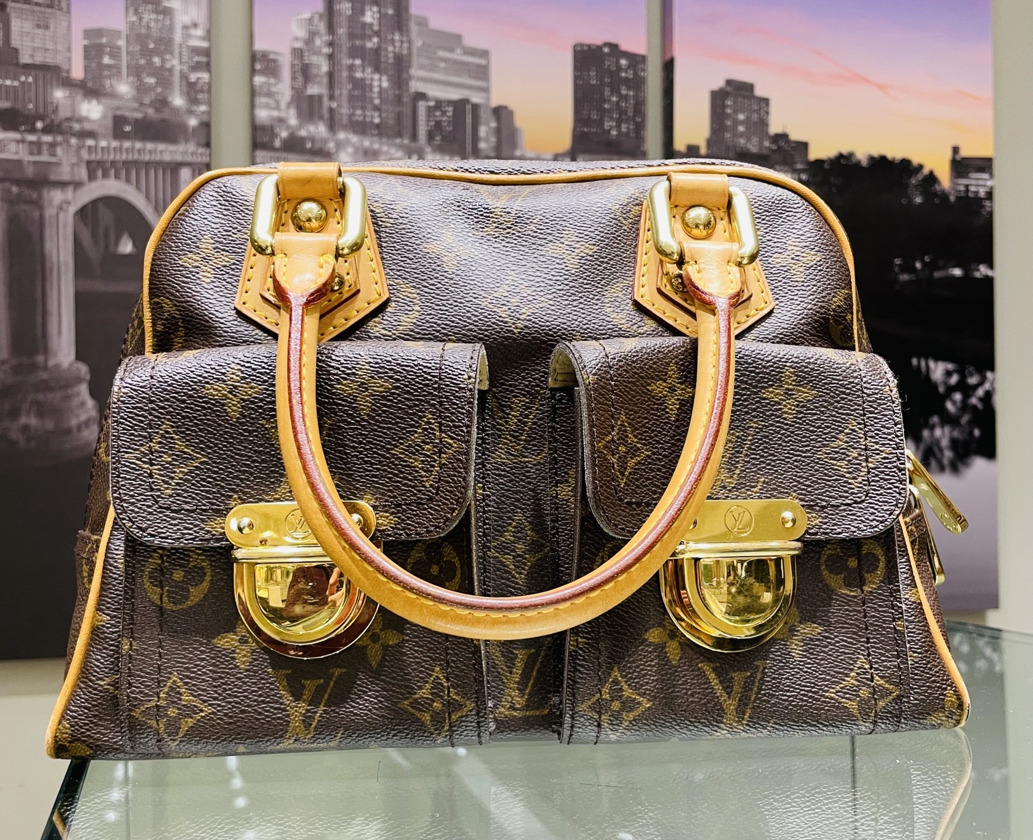 LOUIS VUITTON モノグラムマンハッタンPM - 通販 - guianegro.com.br