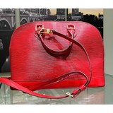  Handbag Louis Vuitton Alma Epi Red W/strap 122100069