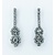 Earrings Vintage 2.77ctw Old Euro Diamonds 14kw 40x11mm 222100088