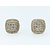 Earrings .65ctw Cluster Diamonds 10ky 11x11mm 122110014