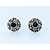 Earrings Antique 1.10ctw Round Sapphires 18ky 12.5mm 222100086