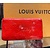 Wallet Louis Vuitton Zippy Red Monogram 122110062