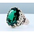 Ring Vintage 14x18mm 12.5ct Syn Spinel 14ky Sz7 222100112