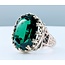 Ring Vintage 14x18mm 12.5ct Syn Spinel 14ky Sz7 222100112