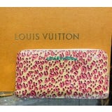  Wallet Louis Vuitton Zippy Pink & White Patent Print 122120052