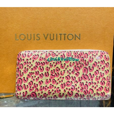 Wallet Louis Vuitton Zippy Pink & White Patent Print 122120052